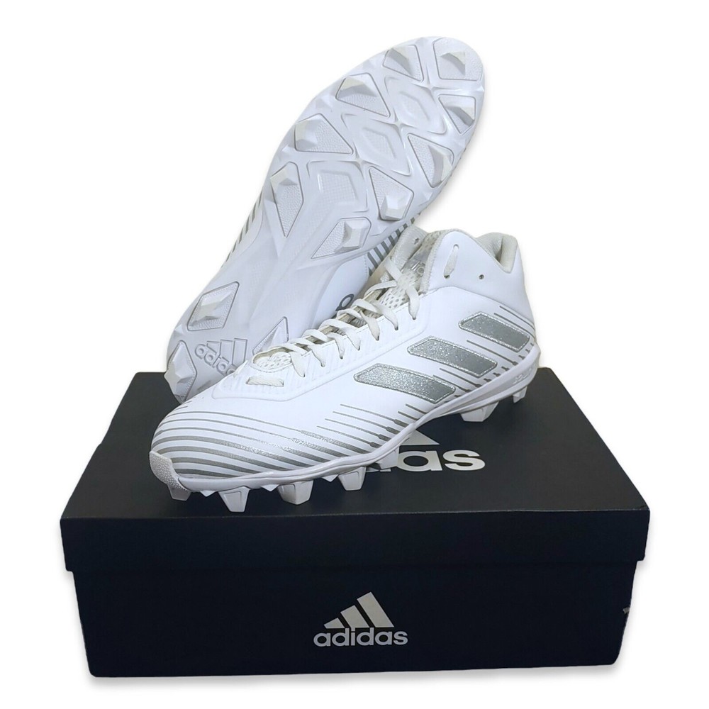 *SOLD* Adidas Freak MD 20 Men's Football Cleats Size 11.5  White Silver FW3576